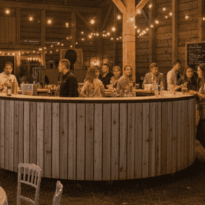 3.6m Semi-Circular Rustic Bar 1